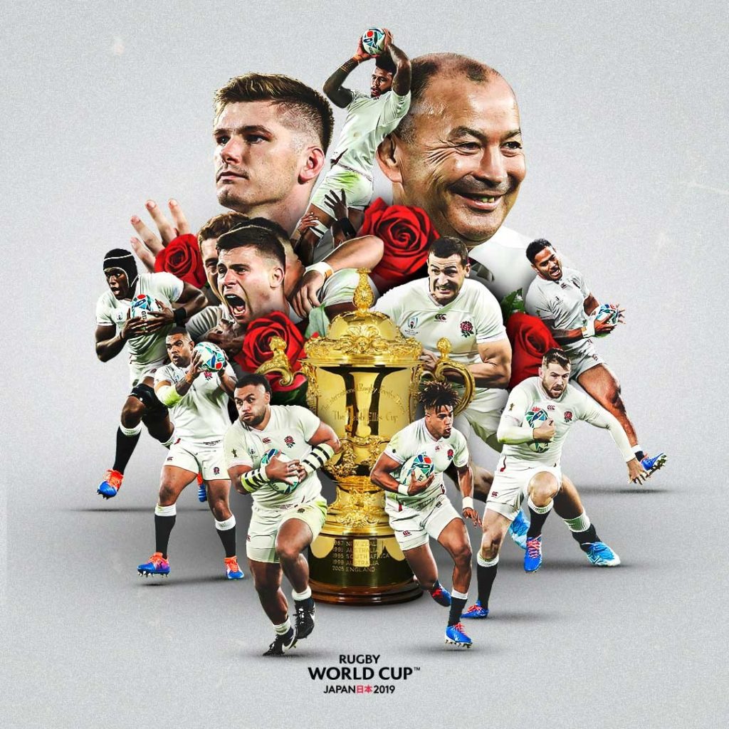 Rugby World Cup creative montage of the England team before the final