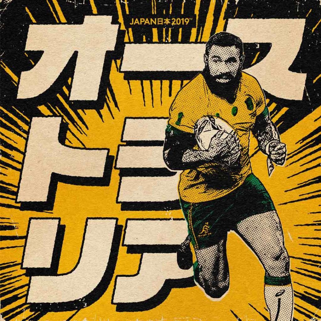 Manga Illustration from the Rugby World Cup