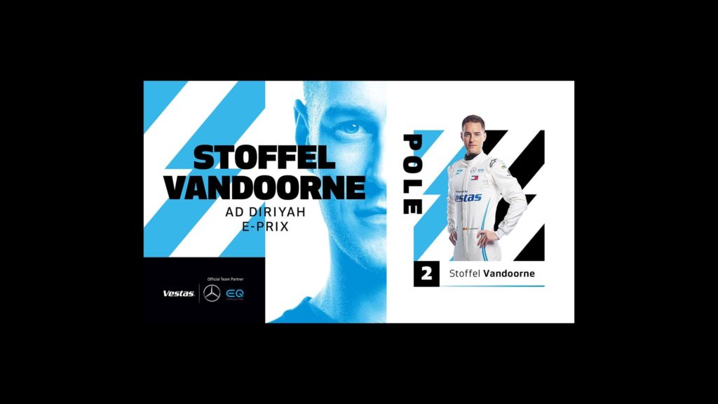 Vestas creative with Stoffel Vandoorne's on pole position