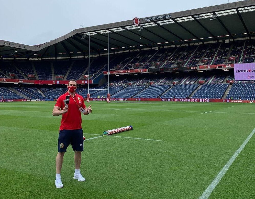 Nick Morris at Murrayfield with The British and Irish Lions